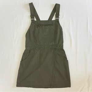 Urban Outfitters BDG utility style green overall mini dress